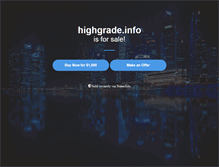 Tablet Screenshot of highgrade.info